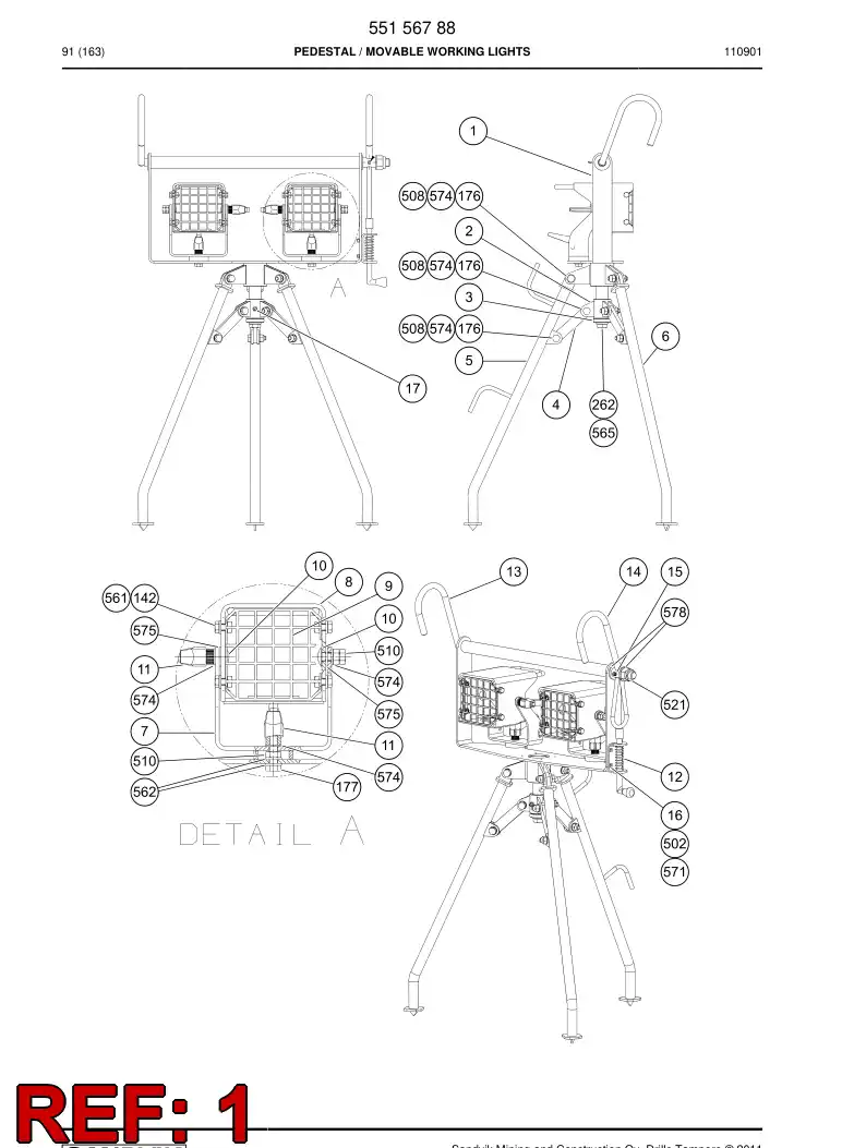 55156816 551 568 16 Supporting block - Sandvik Technical Drawing