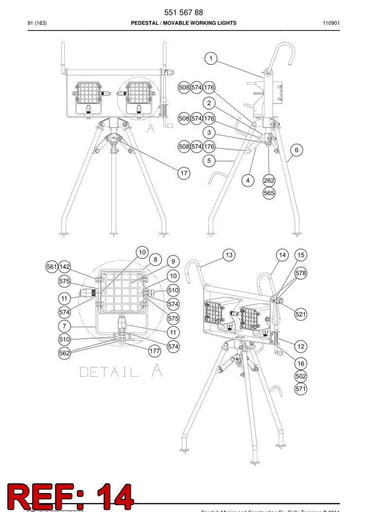 55156844 551 568 44 Supporting block - Sandvik Technical Drawing