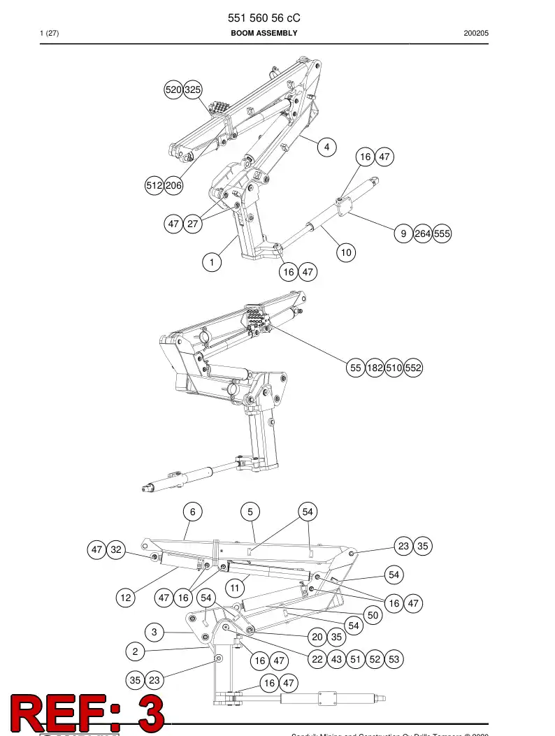 55156974a 551 569 74a Assembly - Sandvik Technical Drawing
