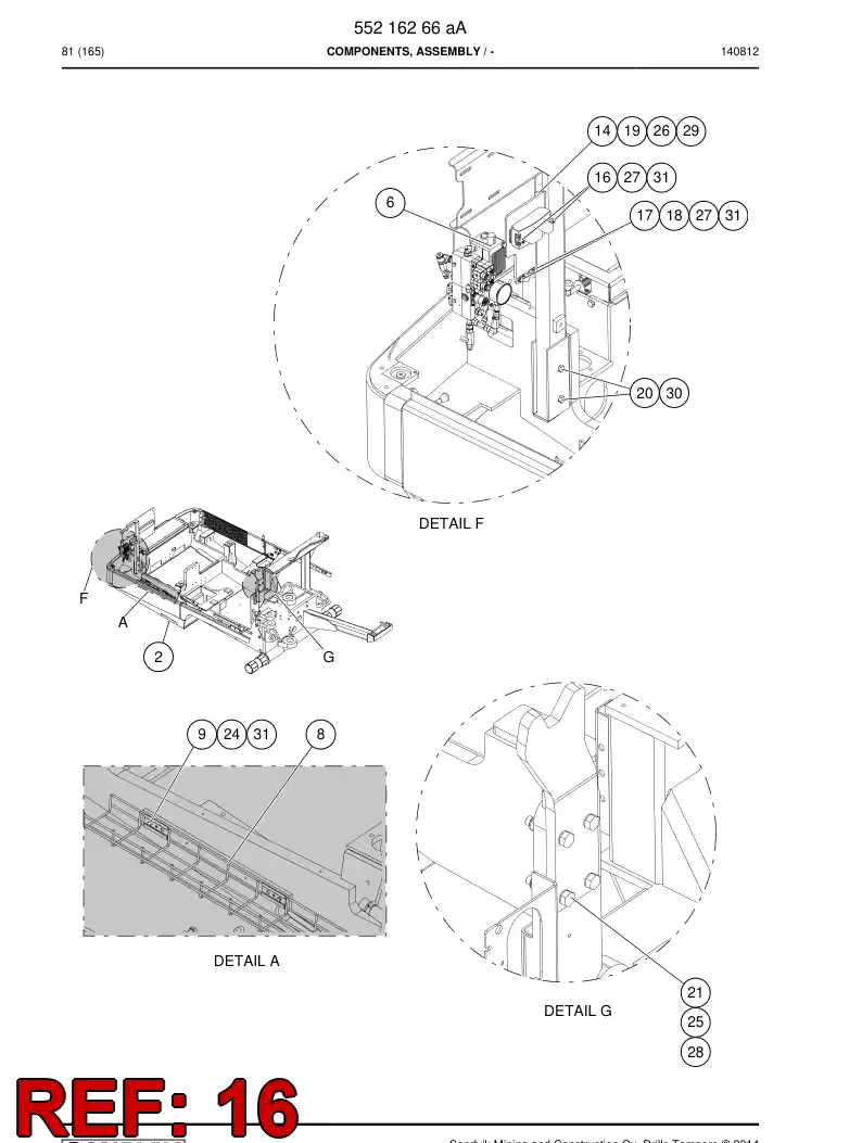 55157015b 551 570 15b Screw - Sandvik Technical Drawing