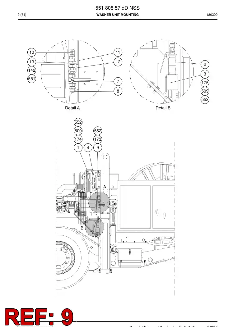 551 571 16a Plate, Mounting - drawing