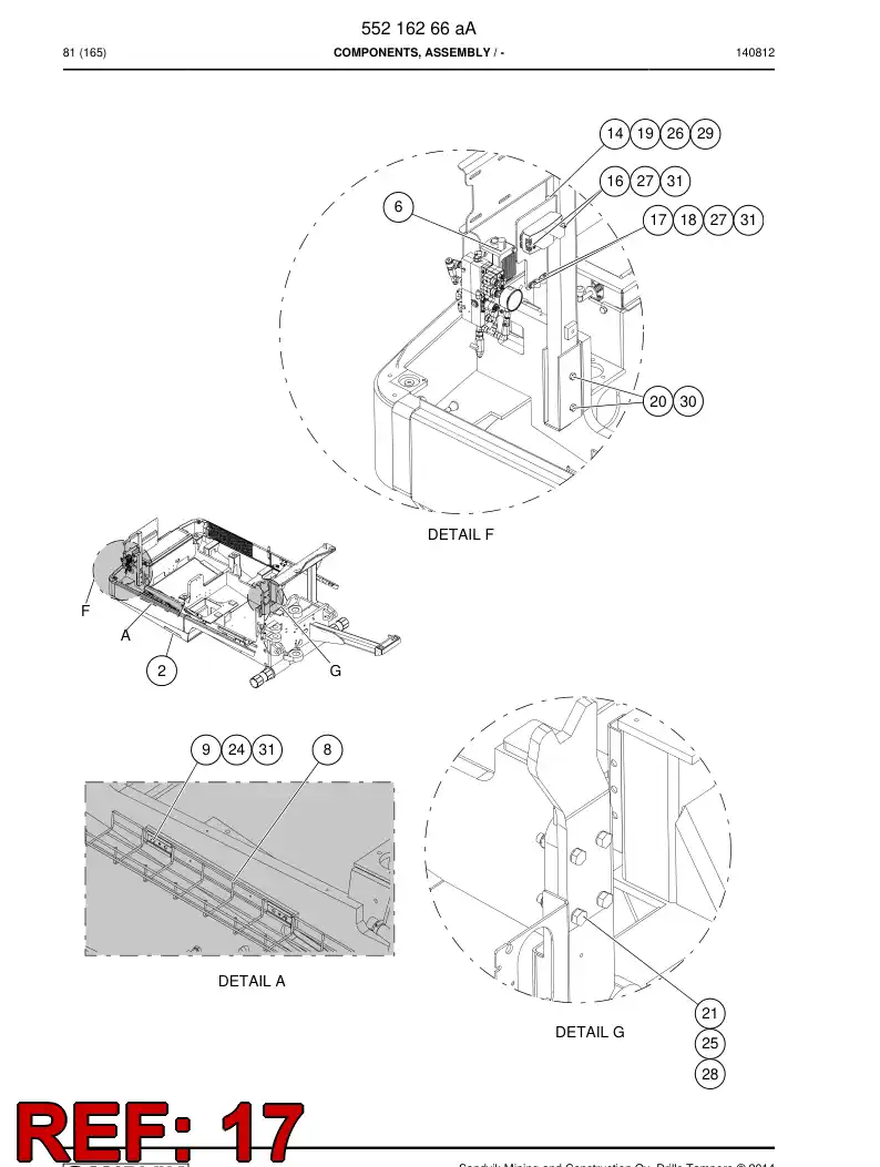 55157126 551 571 26 Clamp - Sandvik Technical Drawing