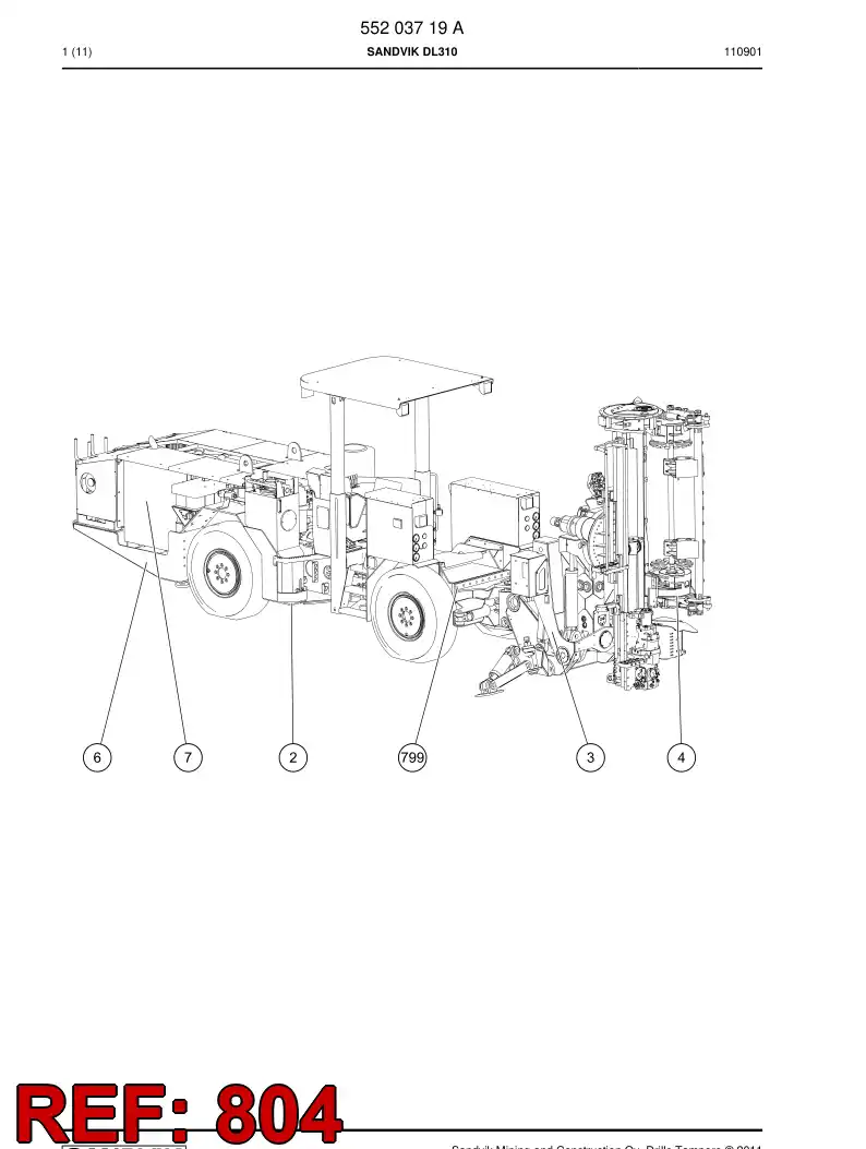 55157224c 551 572 24c Hosing - Sandvik Technical Drawing