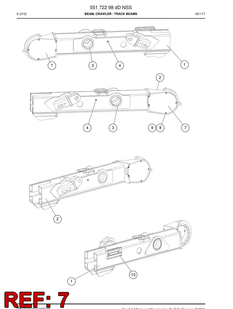55157414a 551 574 14a Plate - Sandvik Technical Drawing