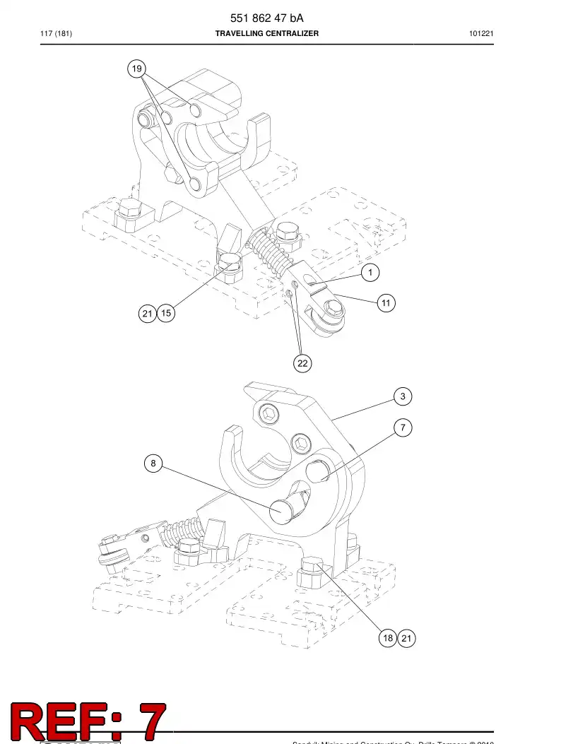 55157489 551 574 89 Pin - Sandvik Technical Drawing