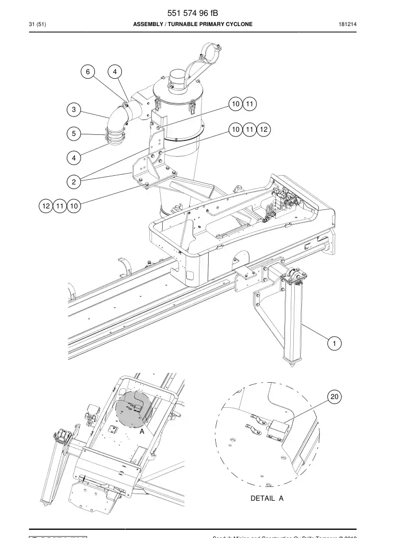 55157496f 551 574 96f Assembly - Sandvik Technical Drawing