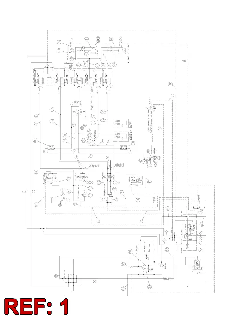 55157536 551 575 36 HOSE ASSEMBLY - Sandvik Technical Drawing