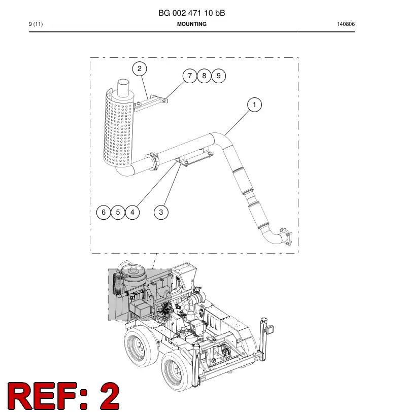 55157674 551 576 74 Plate, Backing - Sandvik Technical Drawing