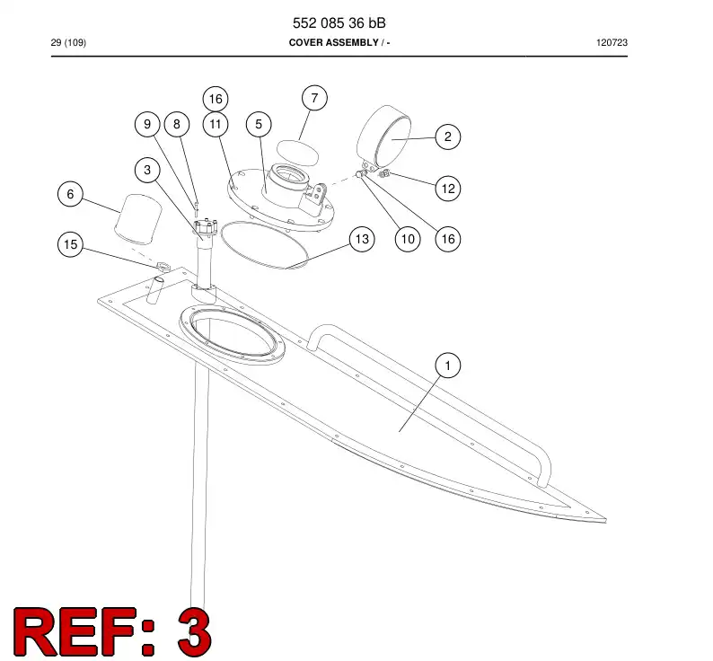 55157680a 551 576 80a Sensor - Sandvik Technical Drawing