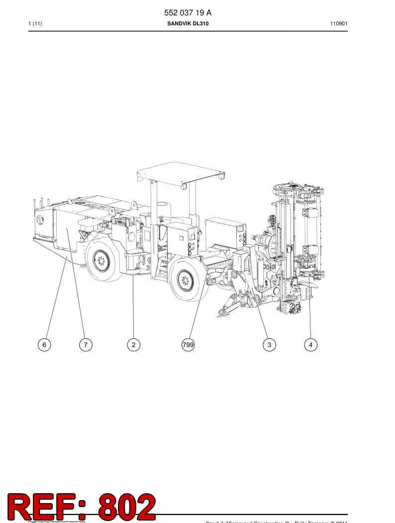 55157725c 551 577 25c Hosing - Sandvik Technical Drawing