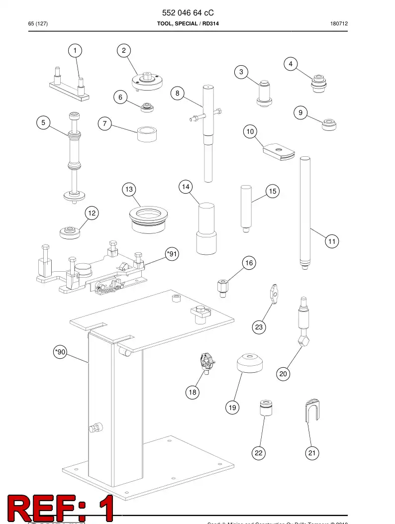 55157856b 551 578 56b Bracket - Sandvik Technical Drawing