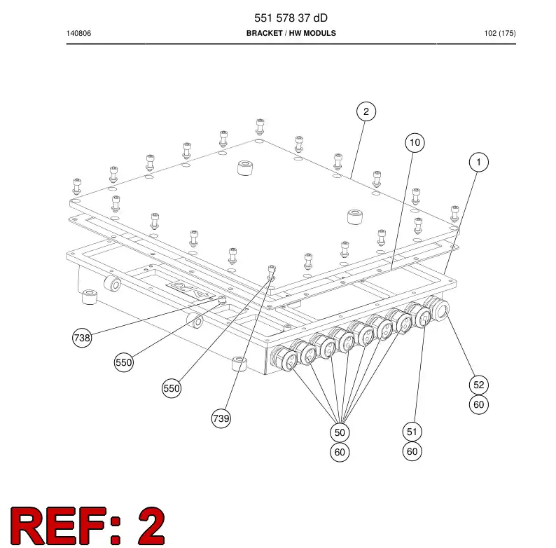 55158145a 551 581 45a Cover - Sandvik Technical Drawing