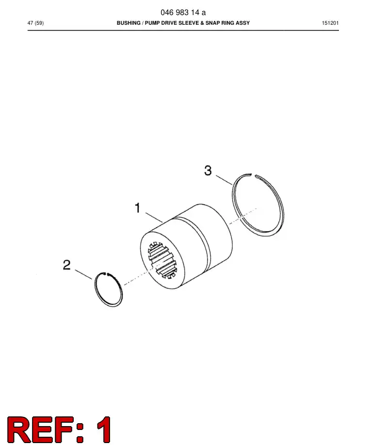 55158152 551 581 52 Bushing - Sandvik Technical Drawing