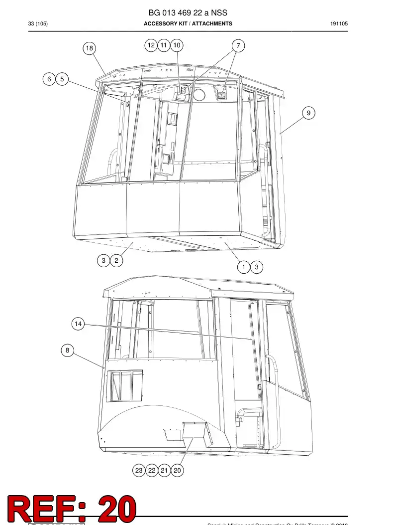 55158212 551 582 12 Housing - Sandvik Technical Drawing