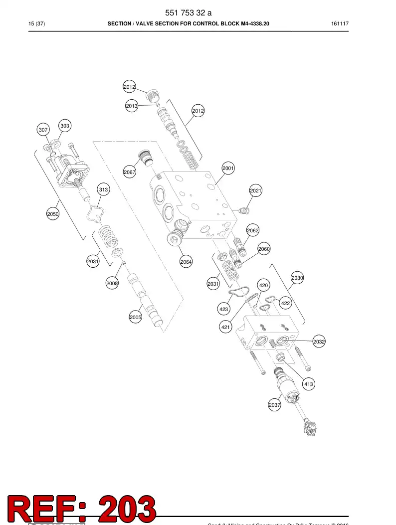 55158252 551 582 52 Spring - Sandvik Technical Drawing