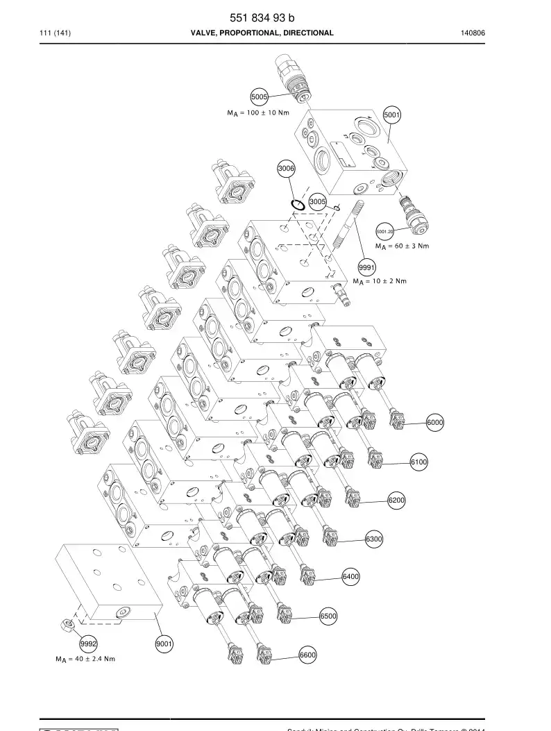 55158274 551 582 74 Bolt - Sandvik Technical Drawing