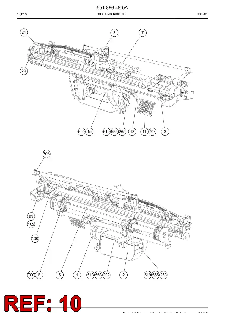 55158343 551 583 43 Holder - Sandvik Technical Drawing