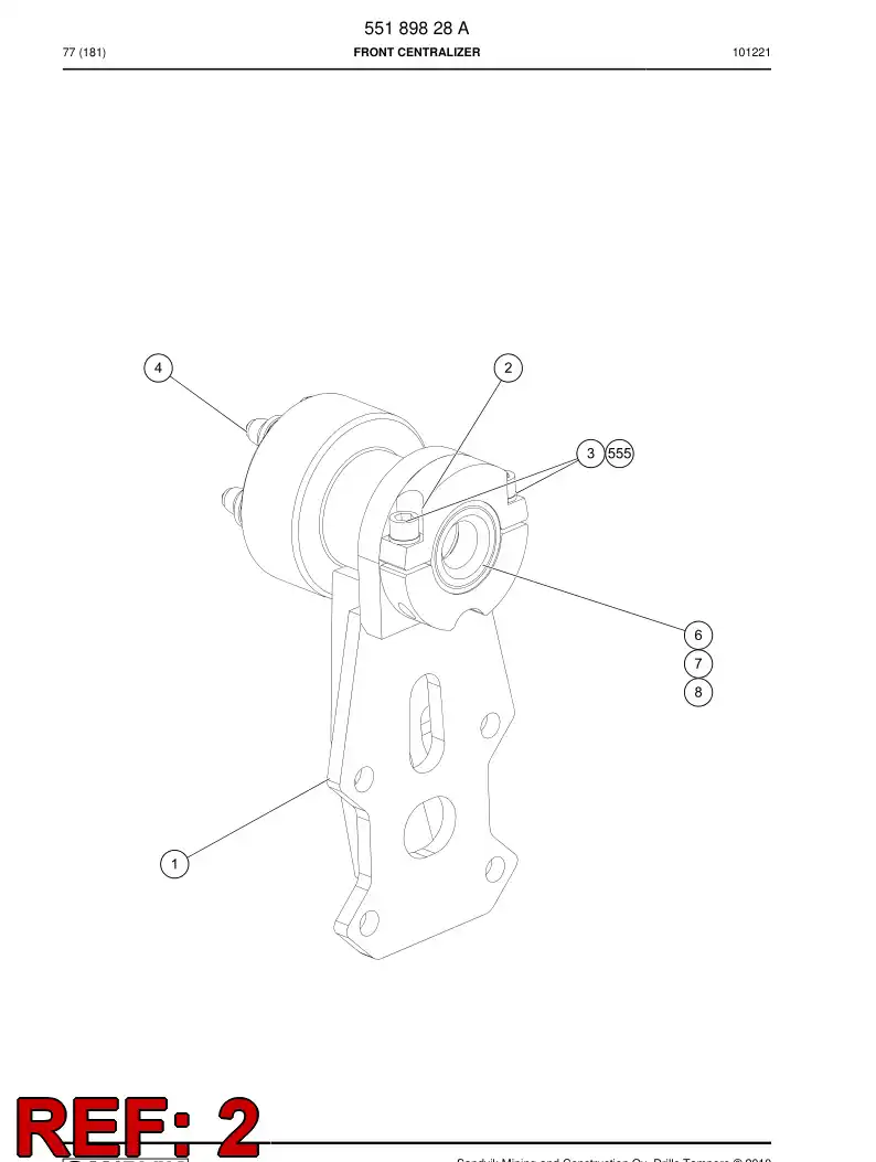 55158373 551 583 73 Jaw - Sandvik Technical Drawing