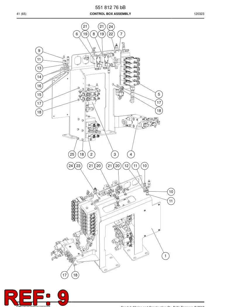 55158399 551 583 99 Transmitter, Pressure - Sandvik Technical Drawing