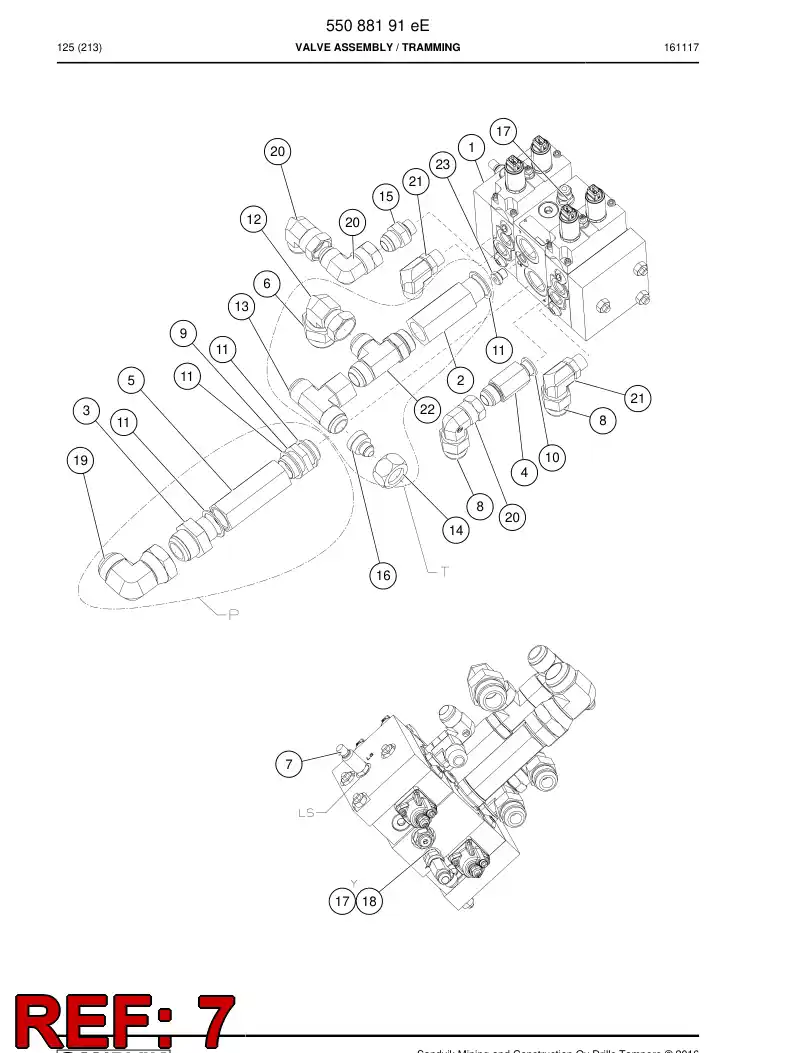 55158399a 551 583 99a Transmitter, Pressure - Sandvik Technical Drawing
