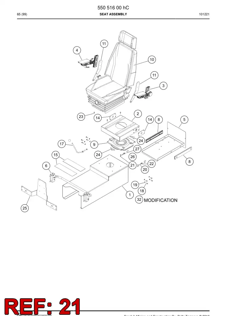 55158792 551 587 92 Spring - Sandvik Technical Drawing