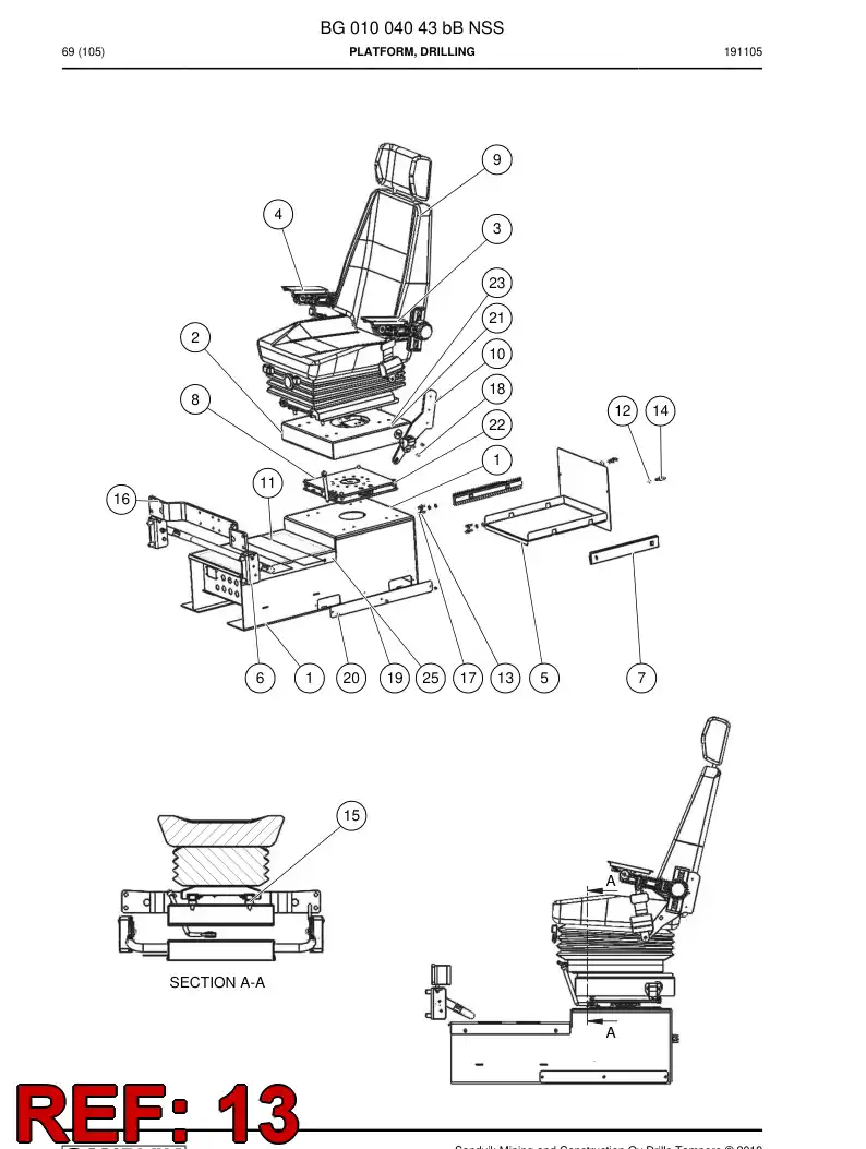55158792a 551 587 92a Spring - Sandvik Technical Drawing