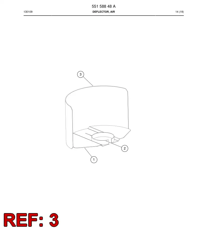 55158850 551 588 50 Plate - Sandvik Technical Drawing