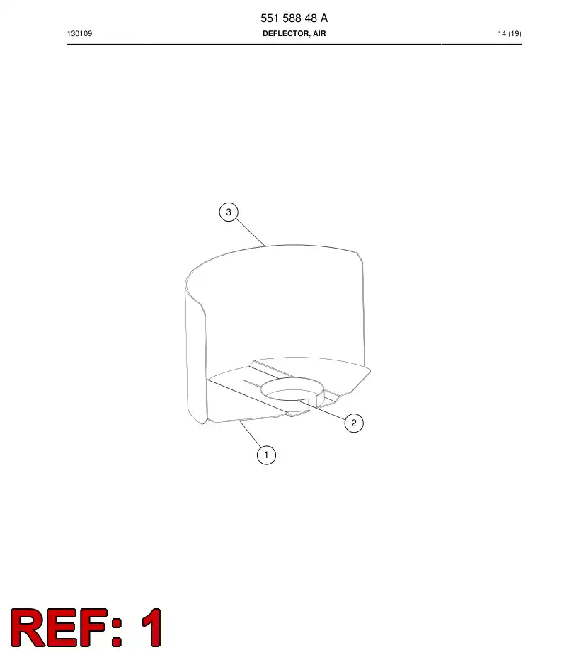 55158851 551 588 51 Plate - Sandvik Technical Drawing