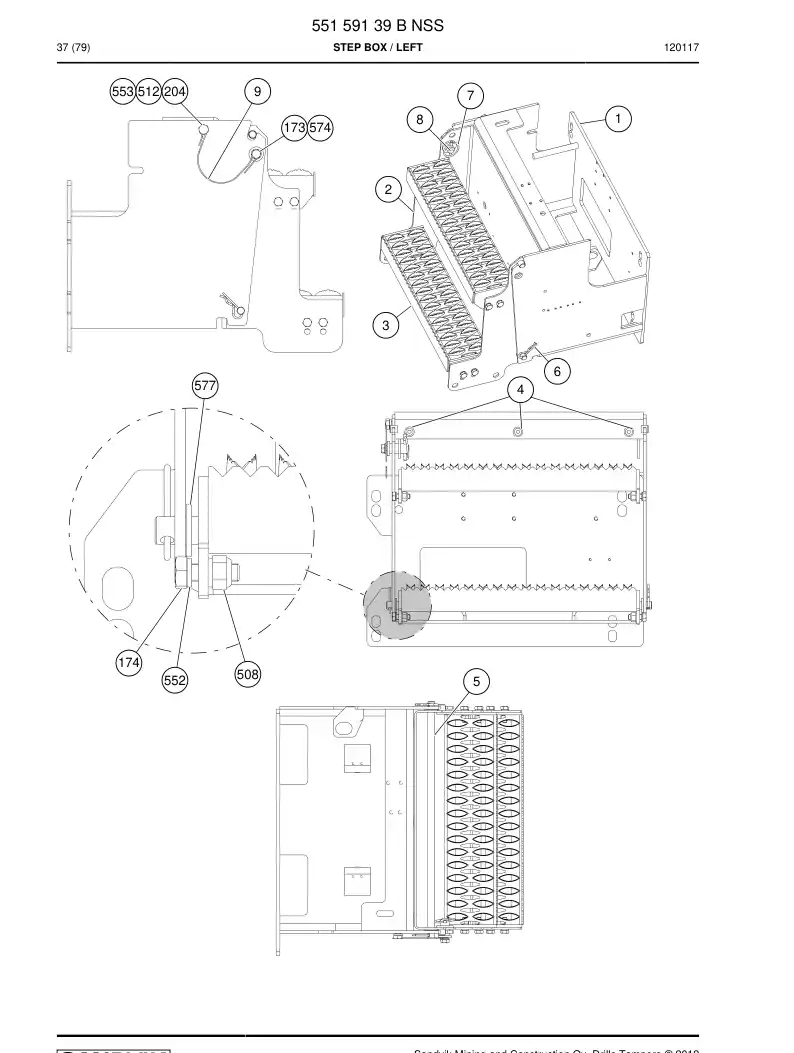 55159139 551 591 39 STEP BOX - Sandvik Technical Drawing