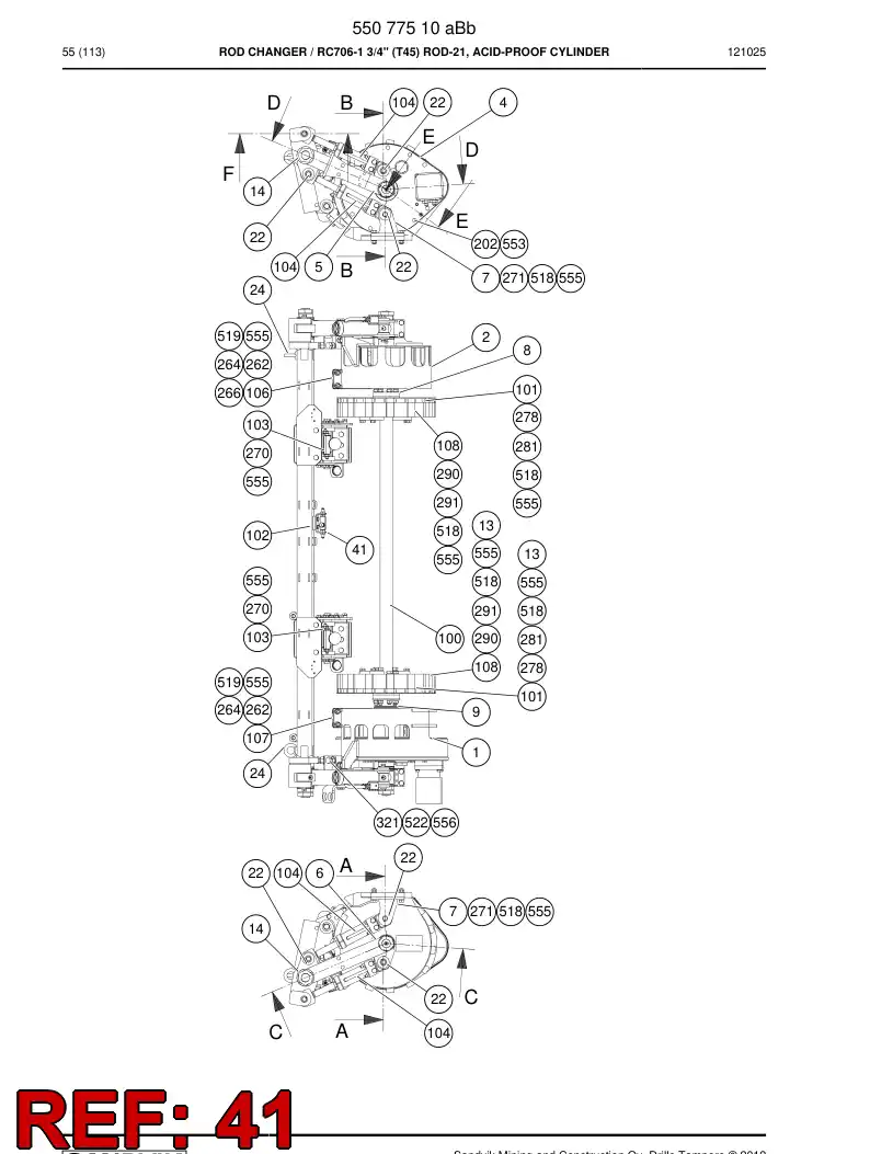 55159228a 551 592 28a SUPPORTING BLOCK - Sandvik Technical Drawing