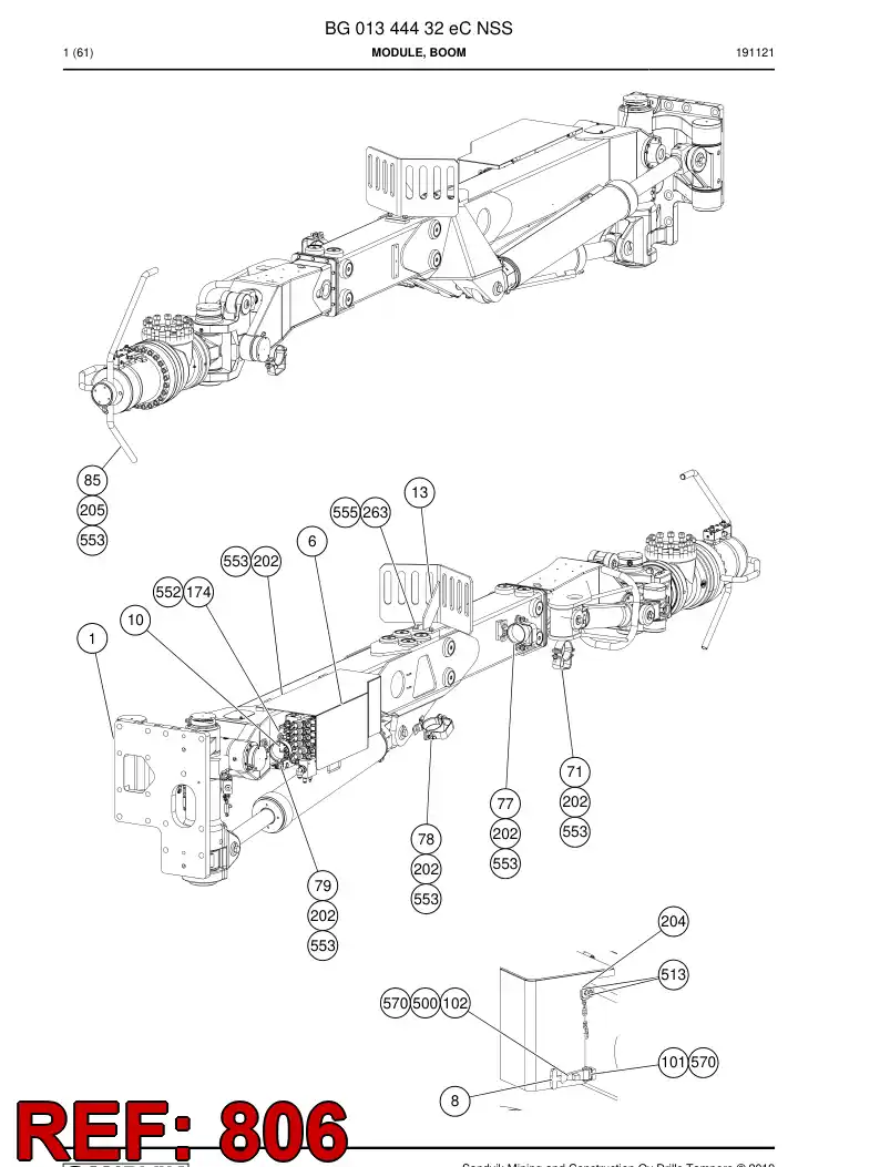 55159279 551 592 79 Pipe - Sandvik Technical Drawing
