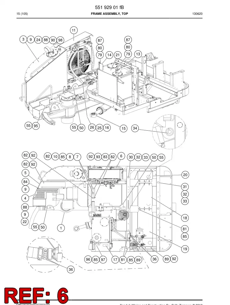 55159476d 551 594 76d Plate - Sandvik Technical Drawing