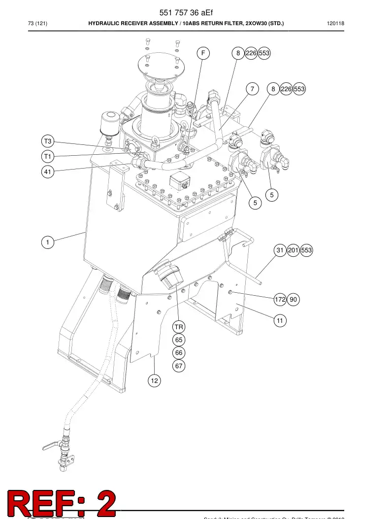 55159574 551 595 74 Cover - Sandvik Technical Drawing