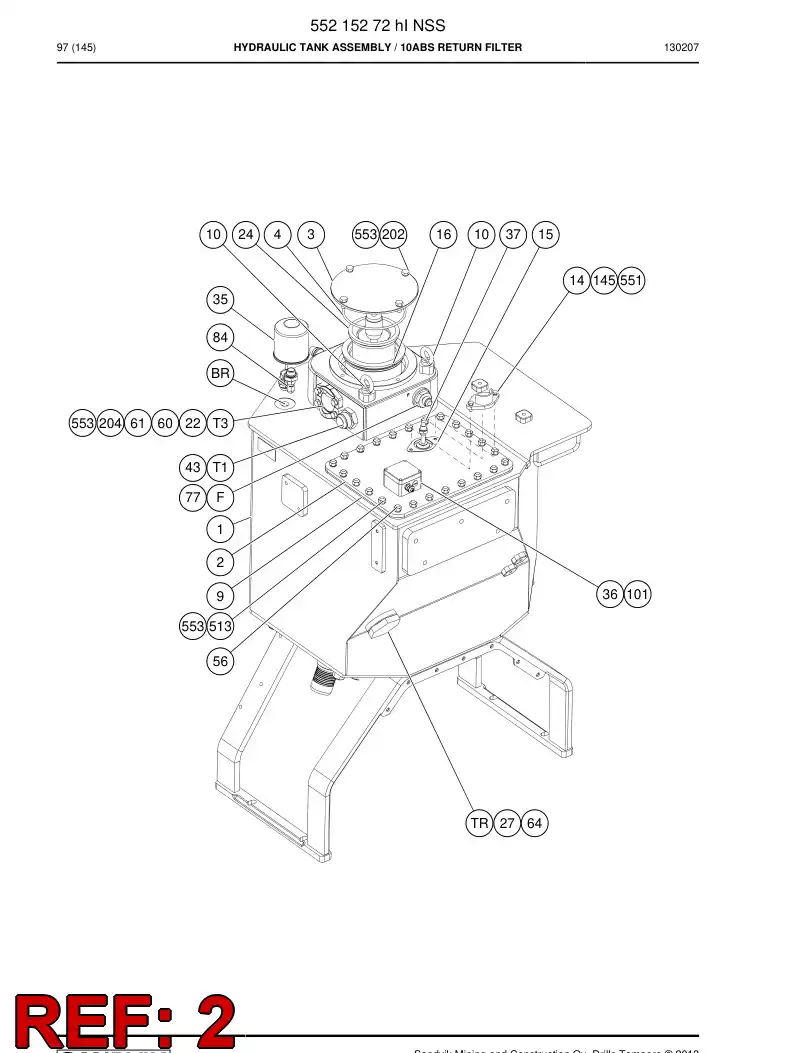 55159574a 551 595 74a Cover - Sandvik Technical Drawing