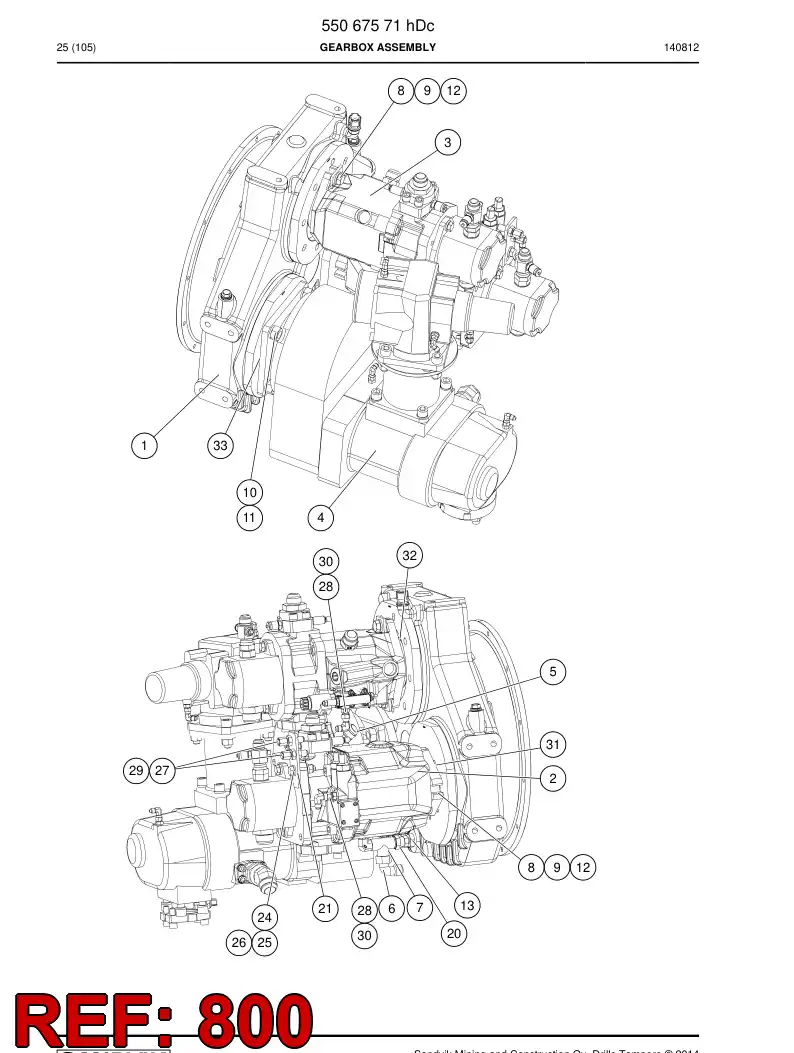 55159598c 551 595 98c Hose set - Sandvik Technical Drawing