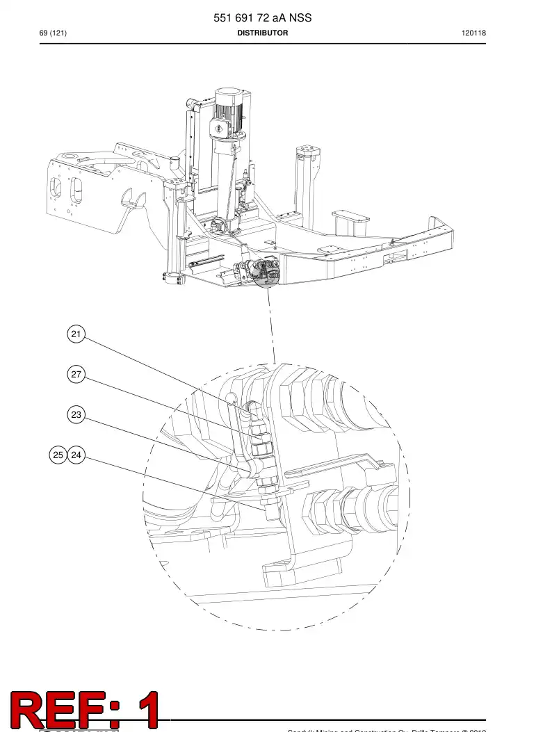 55159626c 551 596 26c TANQUE, COMBUSTVEL - Sandvik Technical Drawing