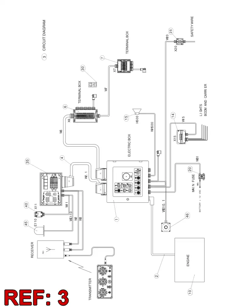 55159679 551 596 79 CIRCUIT DIAGRAM - Sandvik Technical Drawing