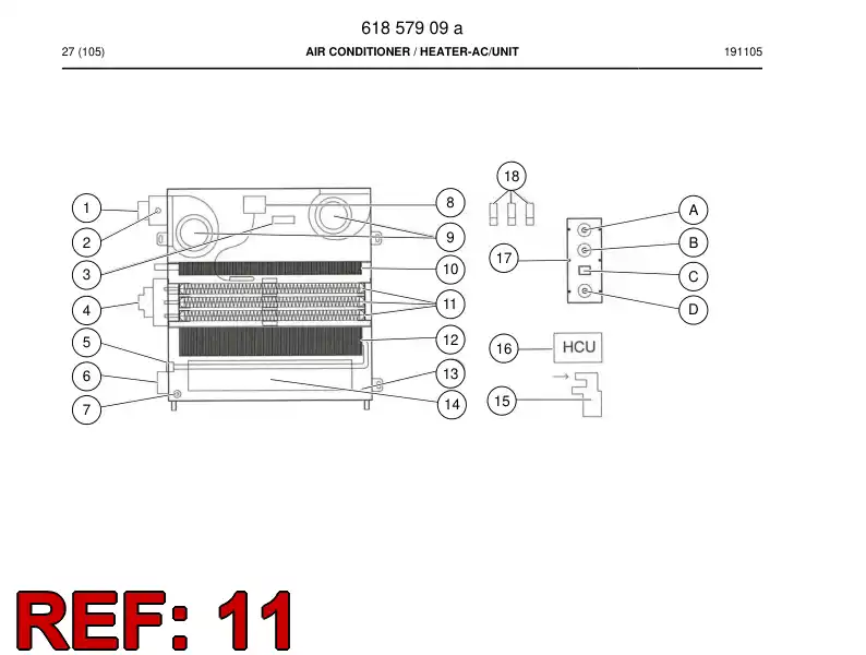 55159775 551 597 75 Heating resistor - Sandvik Technical Drawing