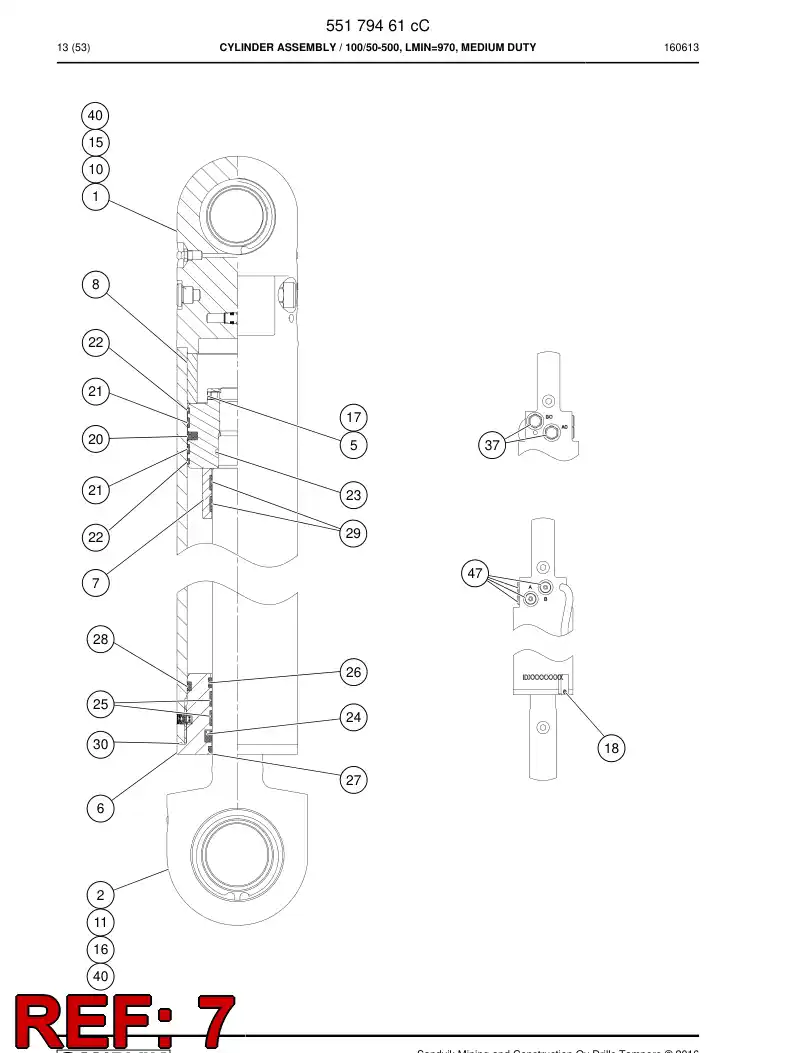 55159786f 551 597 86f Bushing - Sandvik Technical Drawing