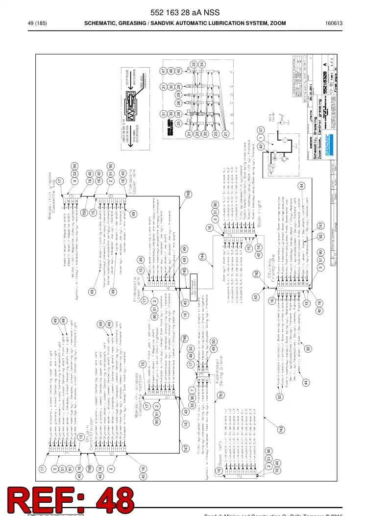 55159855 551 598 55 Straight thread adapter - Sandvik Technical Drawing