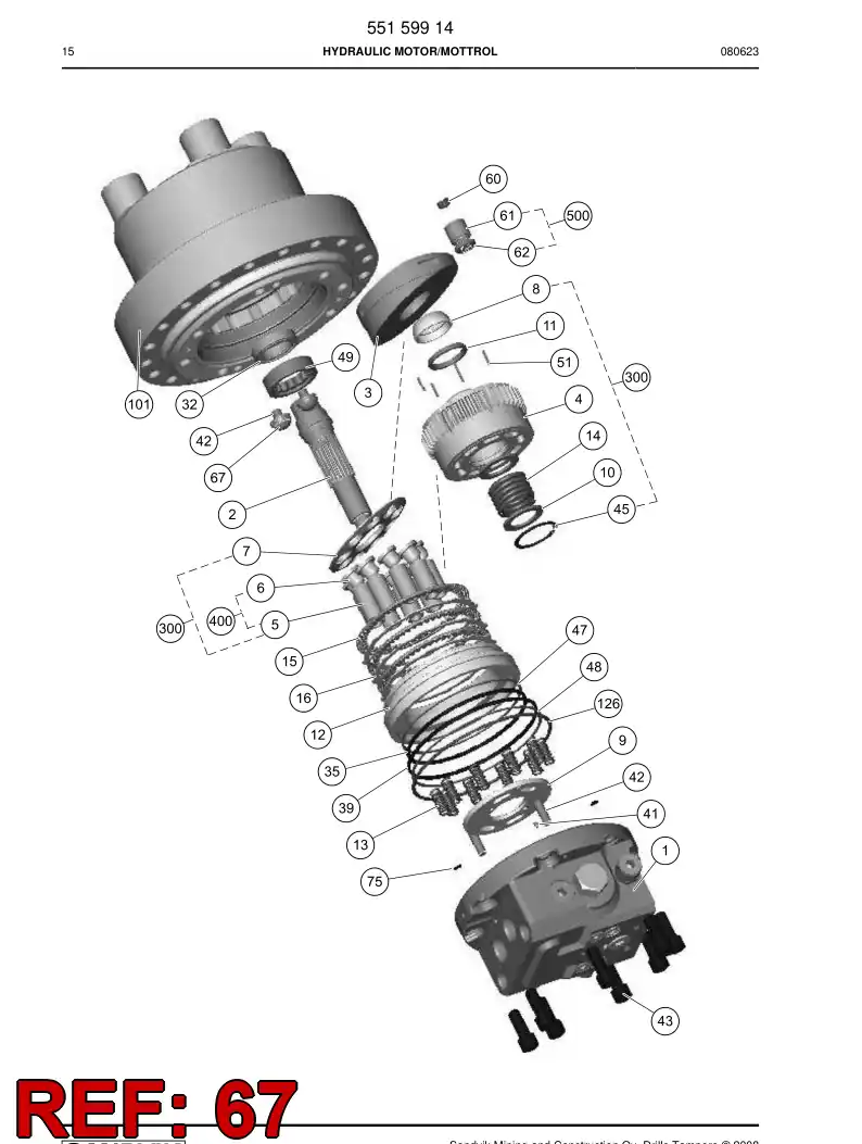 55159993 551 599 93 Retainer, Ball - Sandvik Technical Drawing