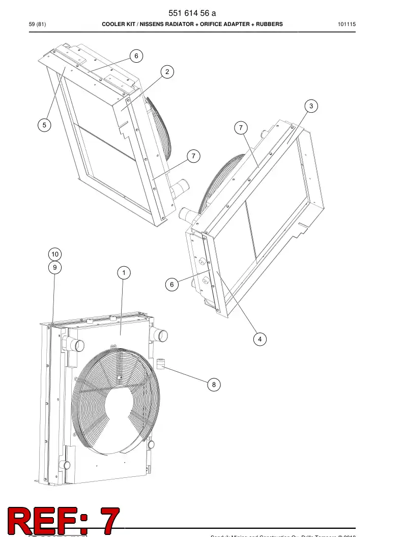 55160097 551 600 97 Lath - Sandvik Technical Drawing