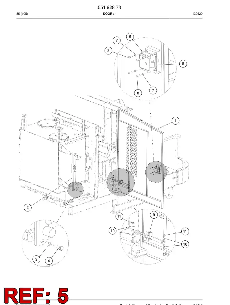 55160359a 551 603 59a Plate - Sandvik Technical Drawing