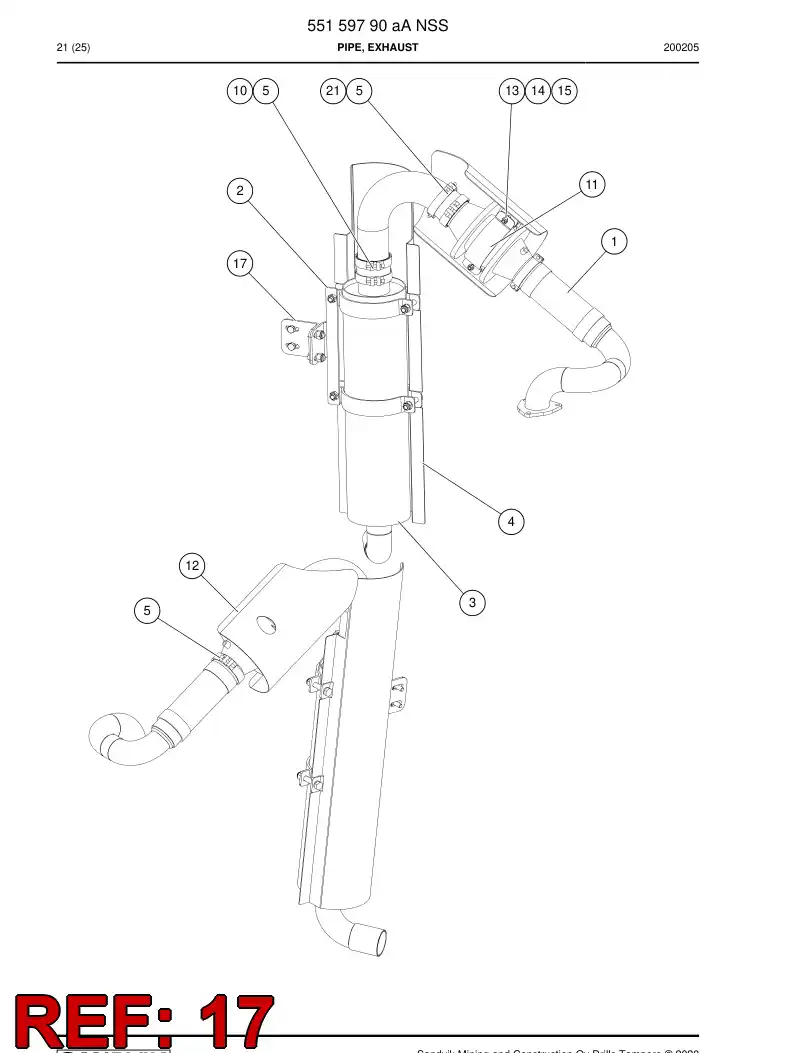 55160435 551 604 35 Plate - Sandvik Technical Drawing