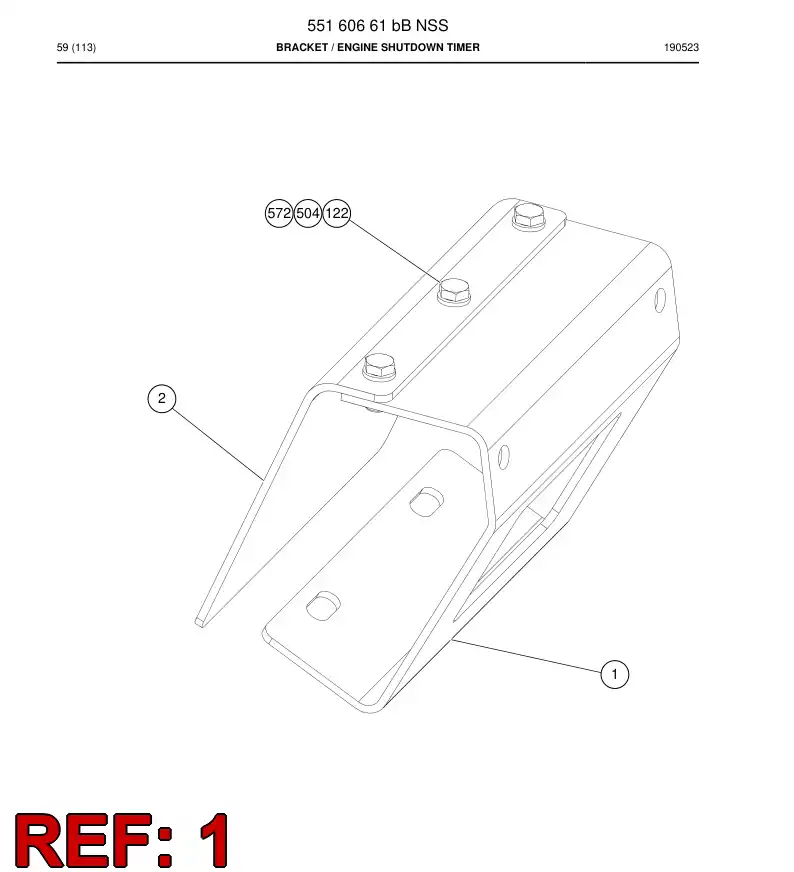 55160663b 551 606 63b Plate - Sandvik Technical Drawing