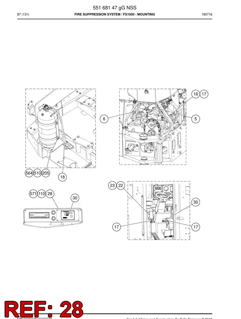 55160689 551 606 89 Bracket - Sandvik Technical Drawing