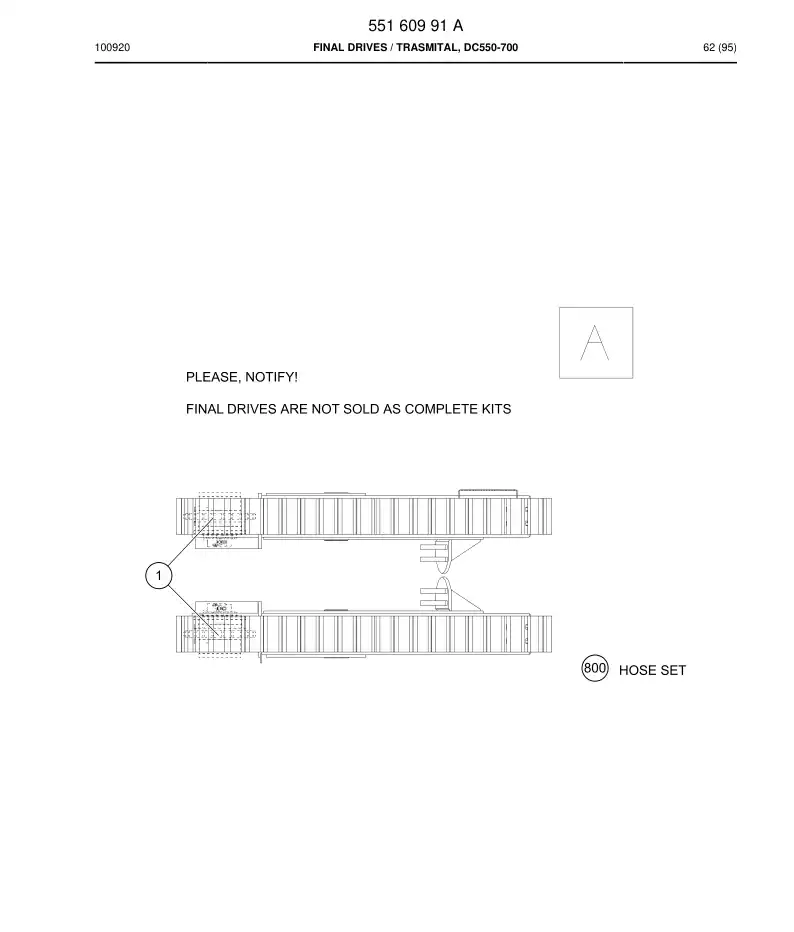 55160991 551 609 91 FINAL DRIVES - Sandvik Technical Drawing