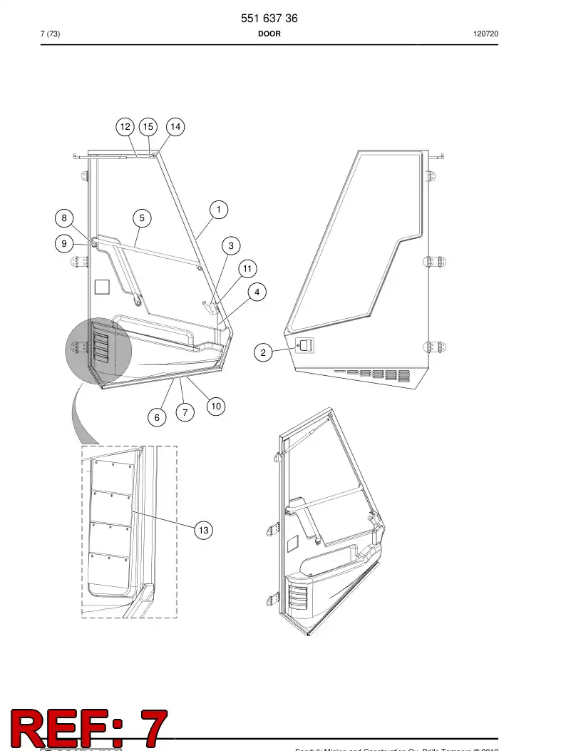 55161125a 551 611 25a Seal - Sandvik Technical Drawing