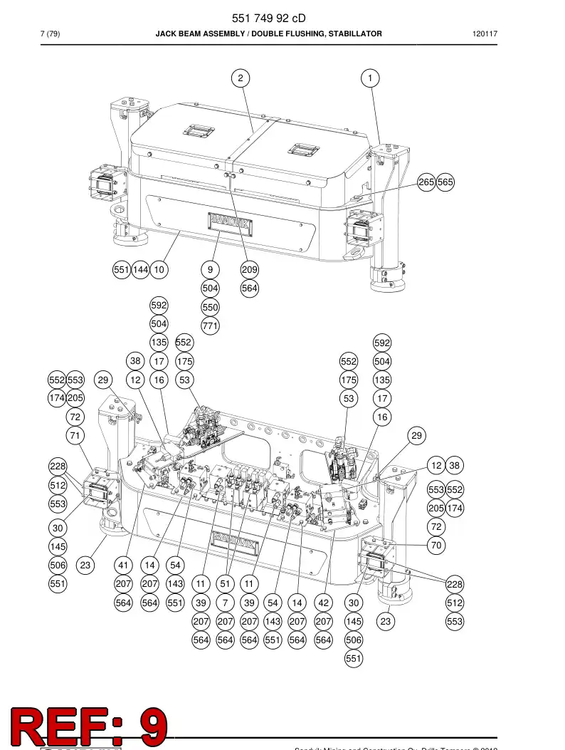 55161246 551 612 46 Sign - Sandvik Technical Drawing