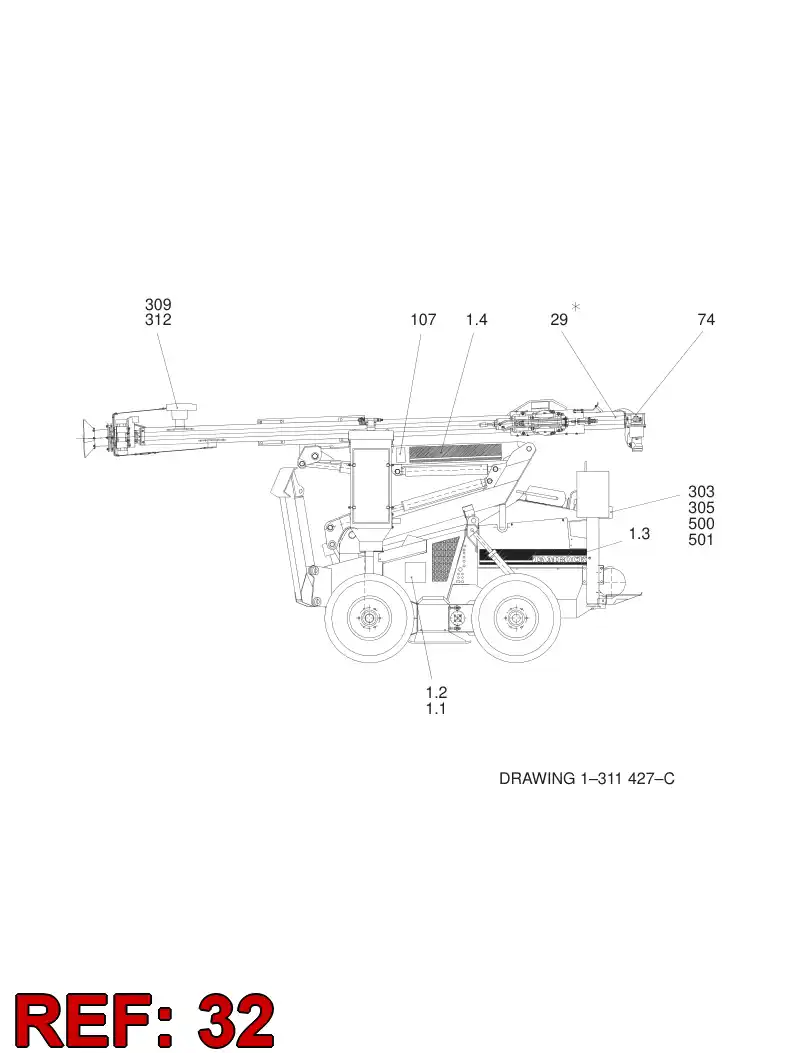 55161357 551 613 57 DECAL - Sandvik Technical Drawing